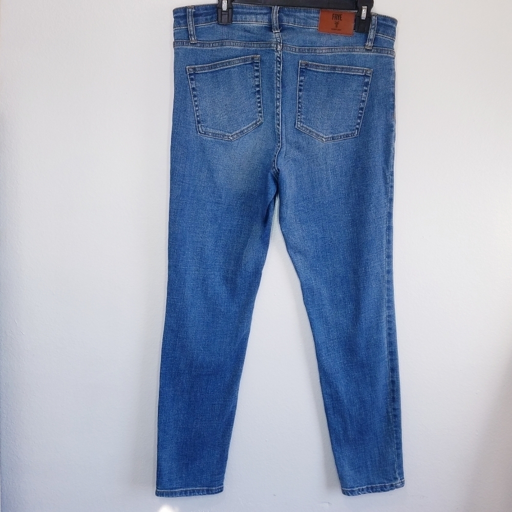 Frye | Mid Blue Relaxed Skinny Jeans 30 - Picture 2 of 10